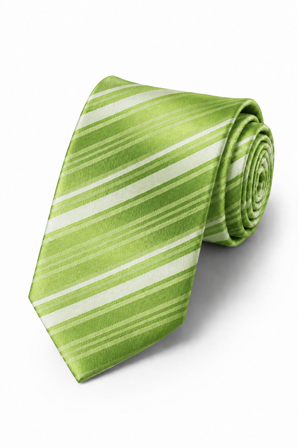 Cardi Clover Striped Satin Necktie