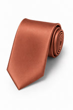 Cardi Cognac Luxury Satin Necktie