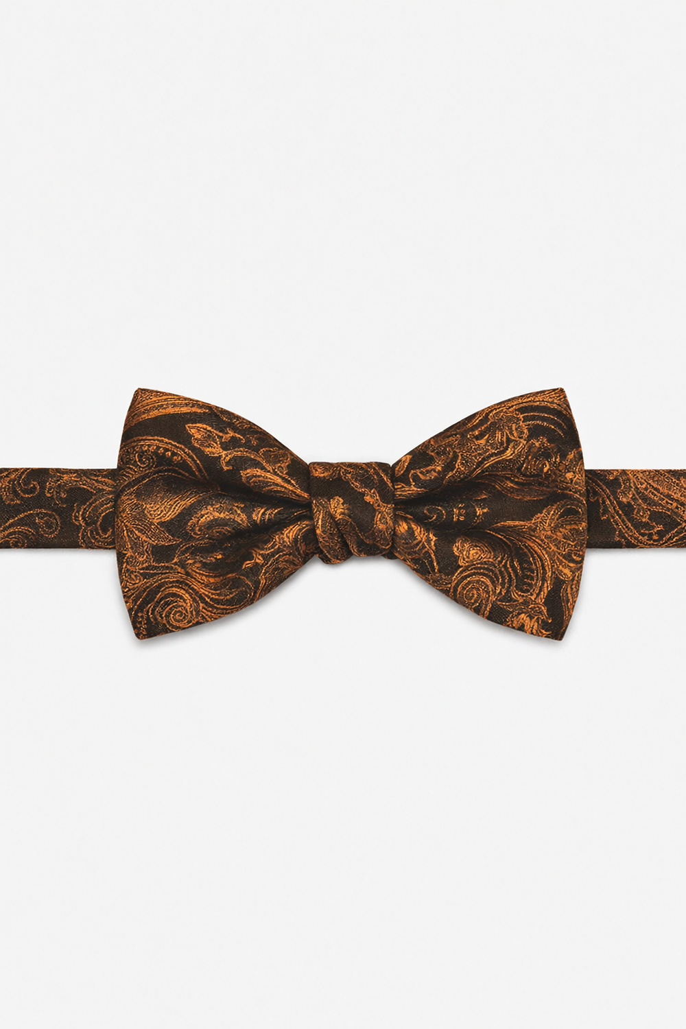 Cardi Pre-Tied Cognac Tapestry Bow Tie
