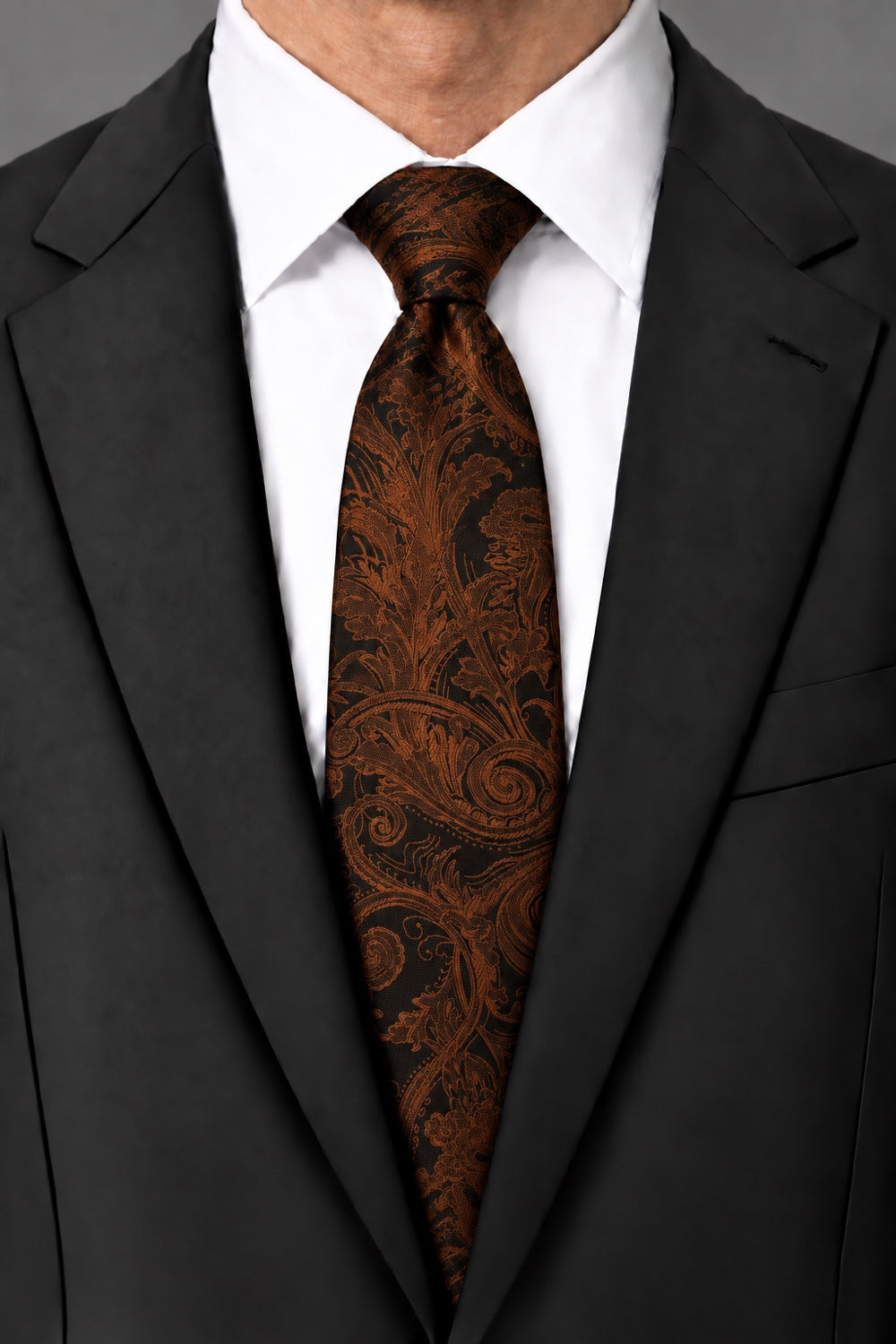Cardi Cognac Tapestry Necktie