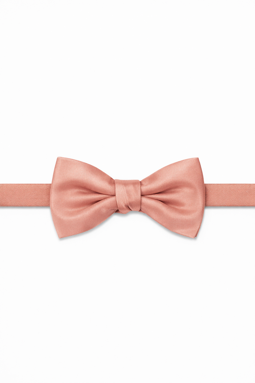Cardi Pre-Tied Coral Luxury Satin Bow Tie