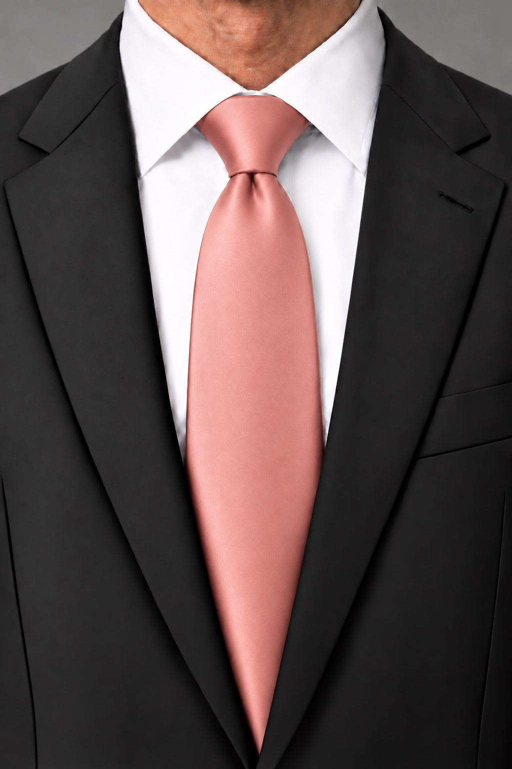 Cardi Coral Luxury Satin Necktie