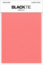 Coral Reef Luxury Satin fabric swatch card