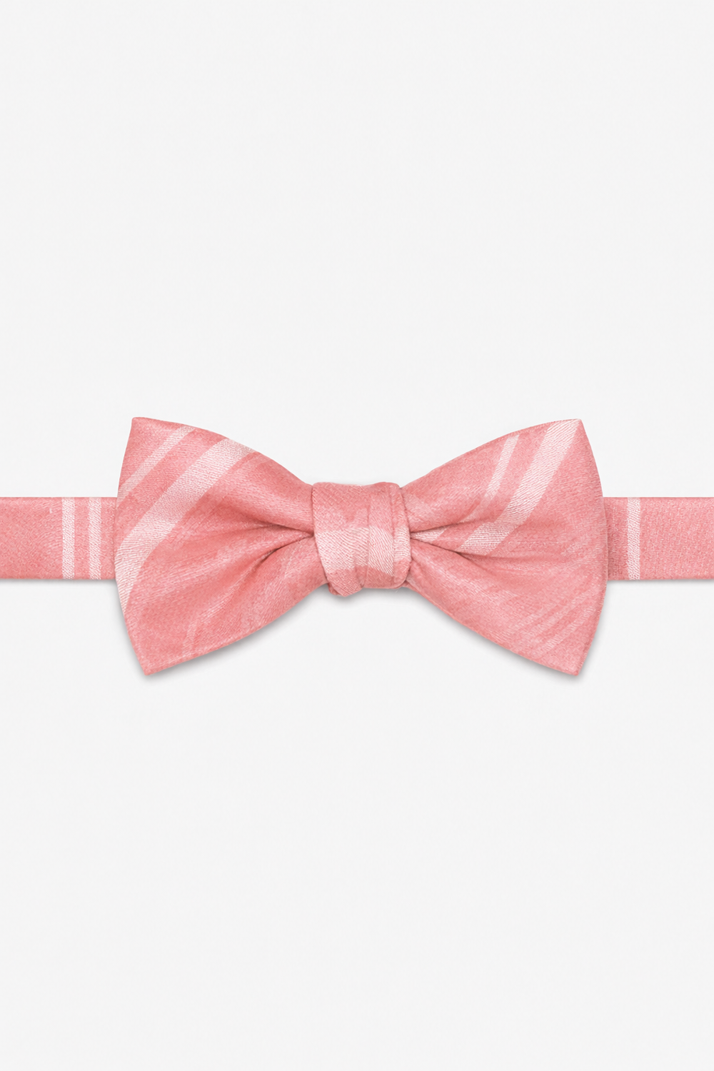 Cardi Pre-Tied Coral Reef Striped Satin Bow Tie
