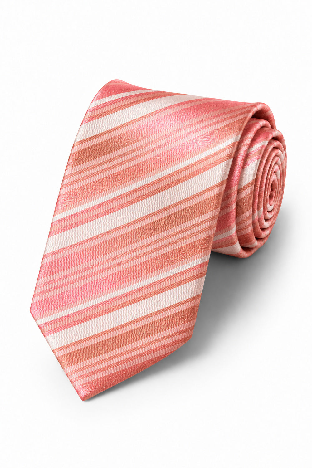 Cardi Coral Reef Striped Satin Necktie