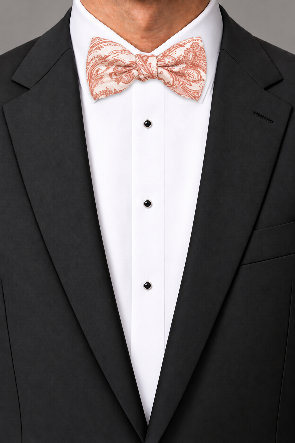 Cardi Coral Tapestry Bow Tie