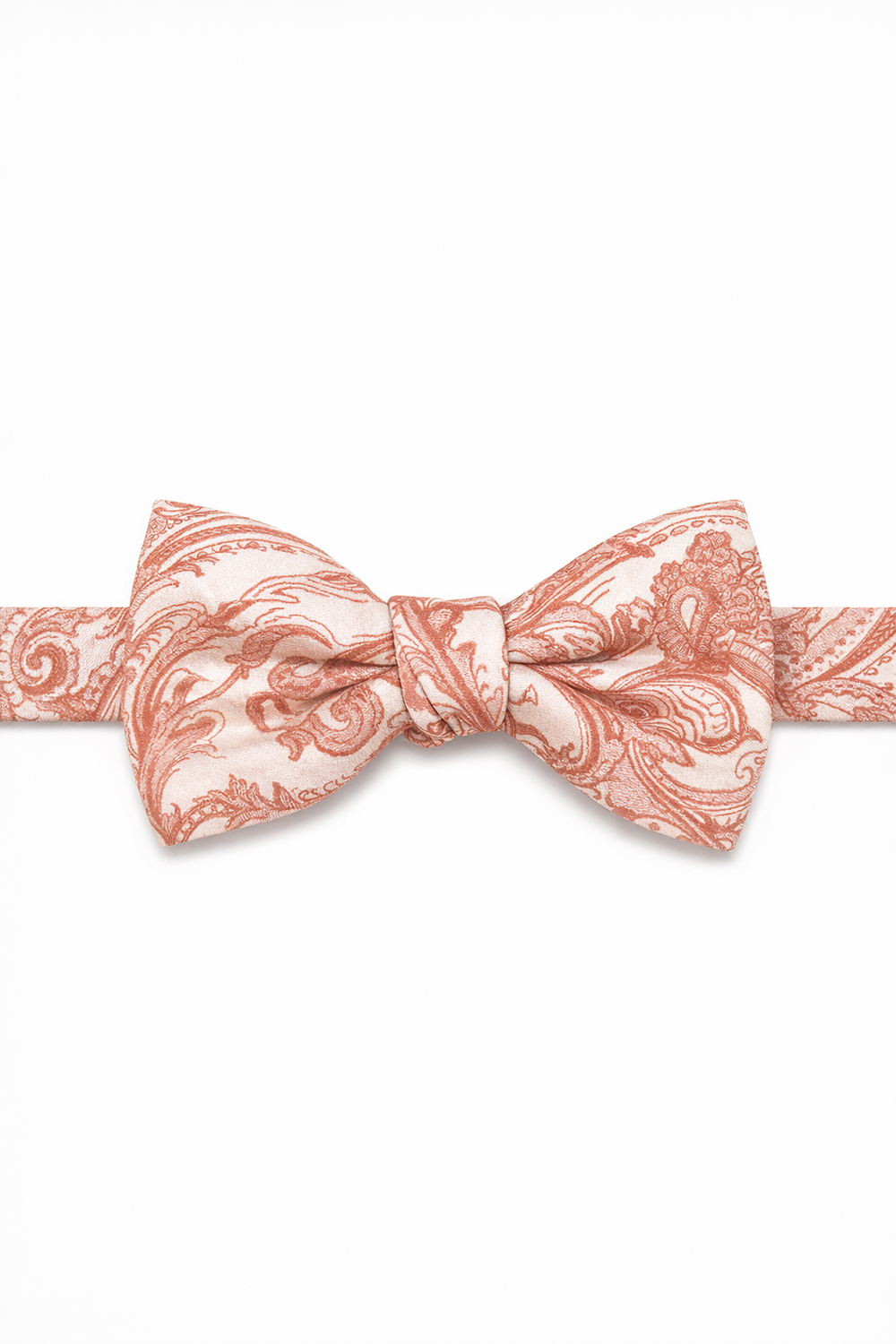 Cardi Pre-Tied Coral Tapestry Bow Tie