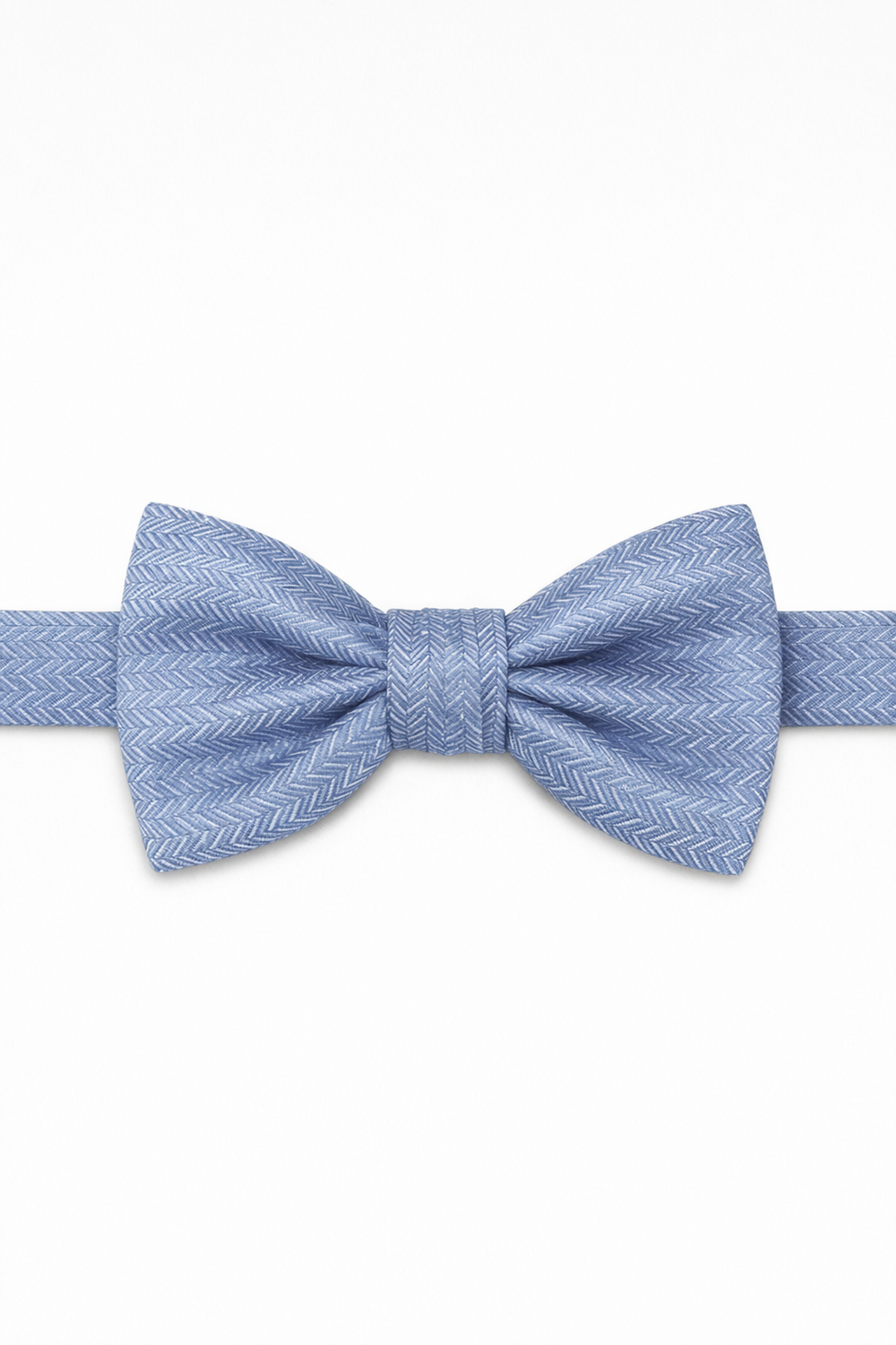 Cardi Cornflower Herringbone Bow Tie