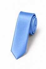 Cardi Cornflower Luxury Satin Skinny Necktie