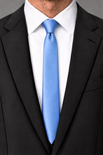 Cardi Cornflower Luxury Satin Skinny Necktie