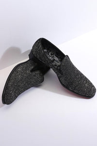 "Cash" Charcoal Tuxedo Shoes