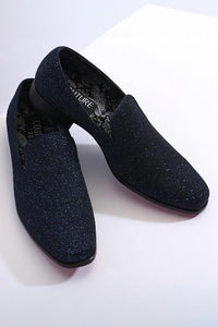 "Cash" Royal Blue Tuxedo Shoes