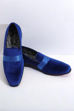 Couture 1910 "Lincoln" Royal Blue Tuxedo Shoes