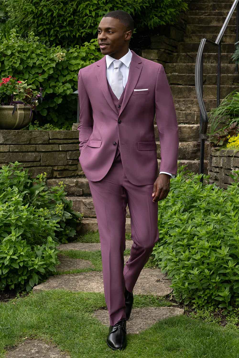 Couture 1910 "Sharkskin" Violet Suit Jacket (Separates)