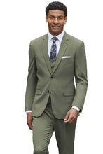 "Sharkskin" Celadon Green Suit Jacket (Separates)