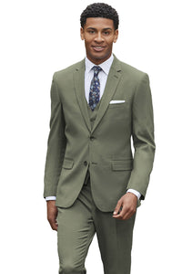 "Sharkskin" Celadon Green Suit Jacket (Separates)