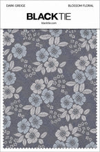 Ted Stanford Dark Greige Blossom Floral Necktie