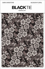 Ted Stanford Dark Sandstone Blossom Floral Necktie