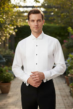 "David" White Wingtip Tuxedo Shirt