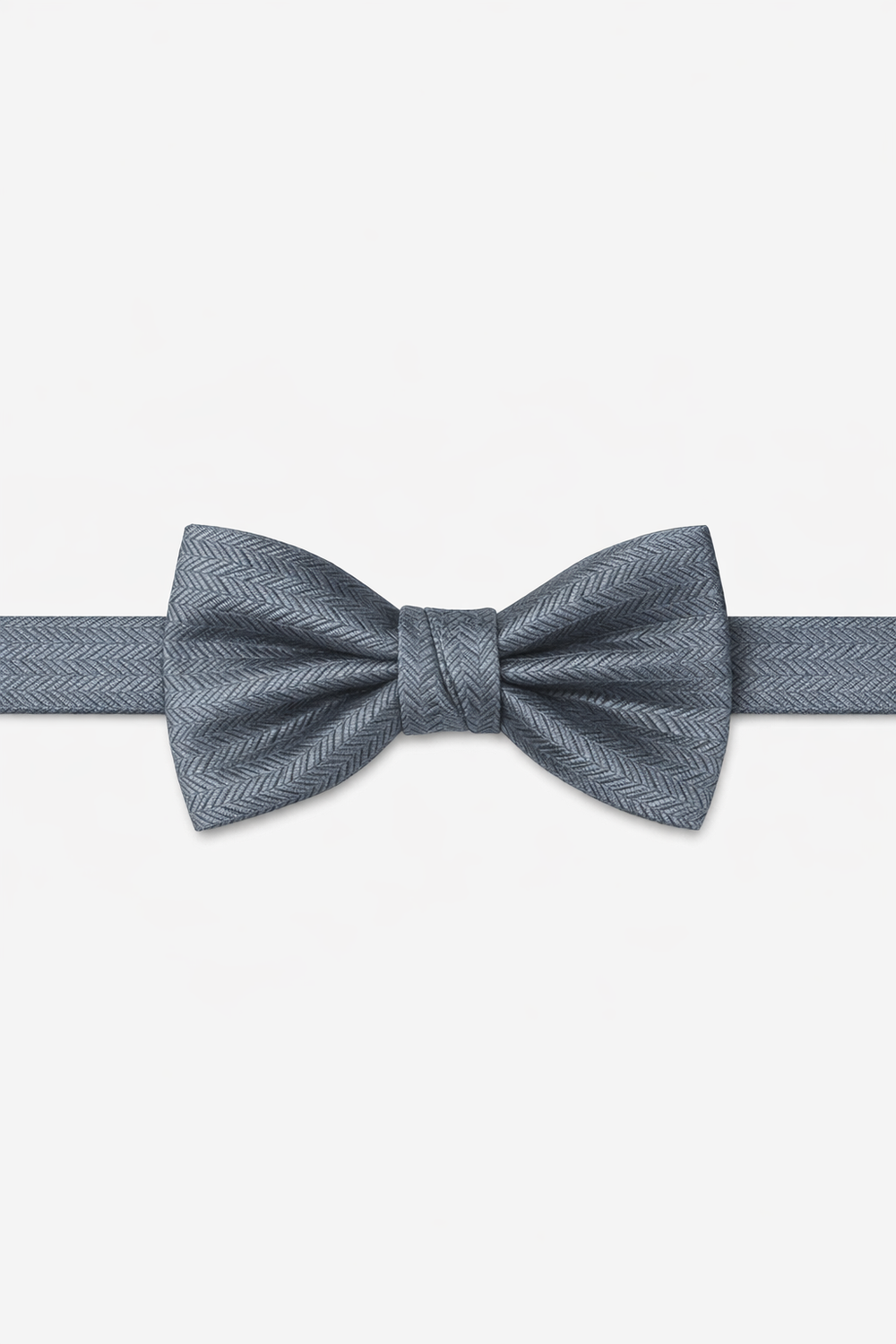 Cardi Desert Blue Herringbone Bow Tie