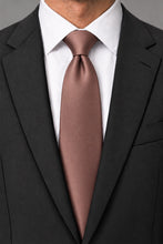 Allure Men Desert Rose Solid Satin Silk Necktie