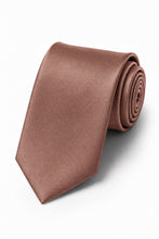 Allure Men Desert Rose Solid Satin Silk Necktie