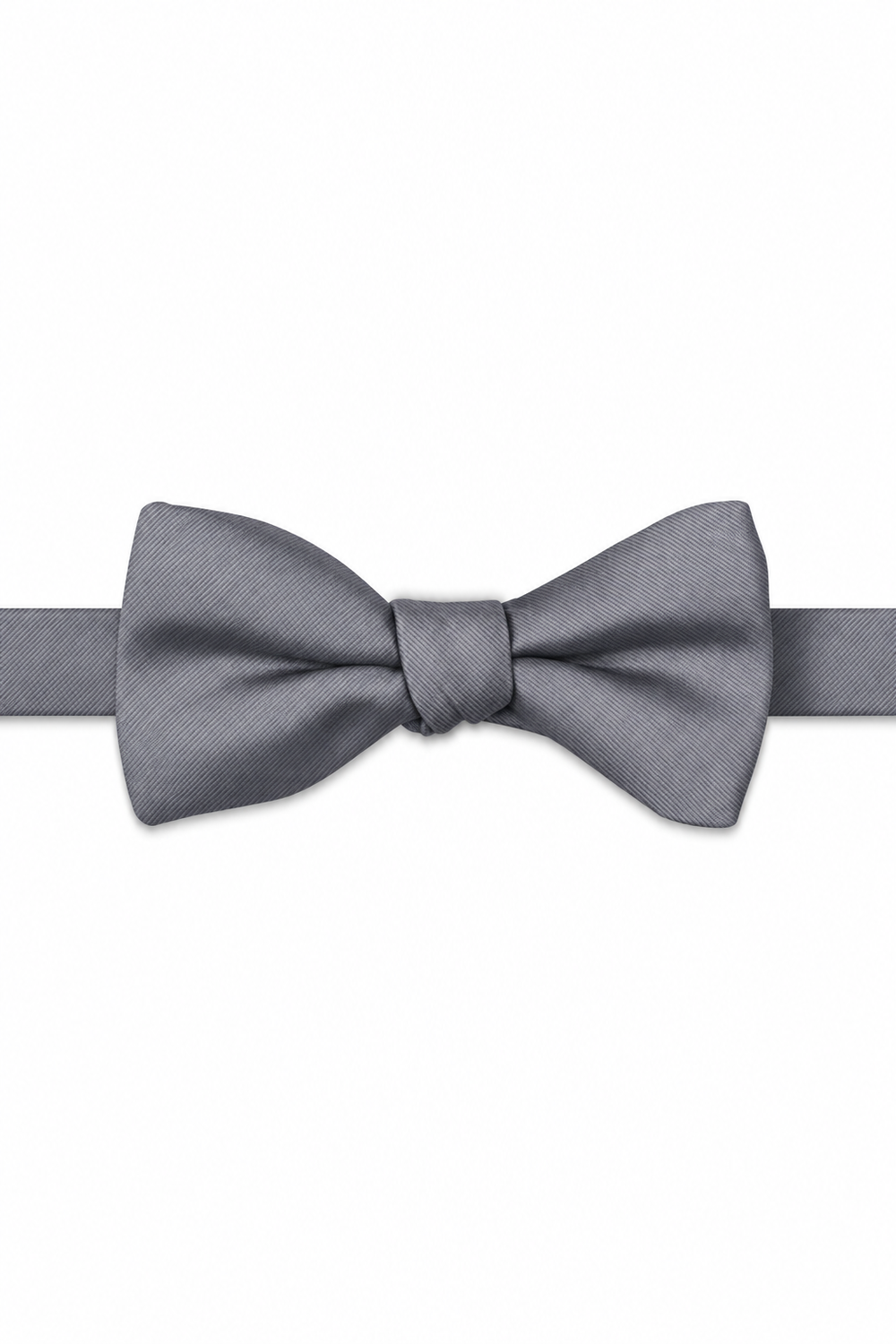 Dove Modern Solid Bow Tie - pre-tied bow tie, front view