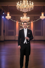 "Edward" Black Tuxedo Tailcoat