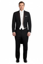 "Edward" Black Tuxedo Tailcoat