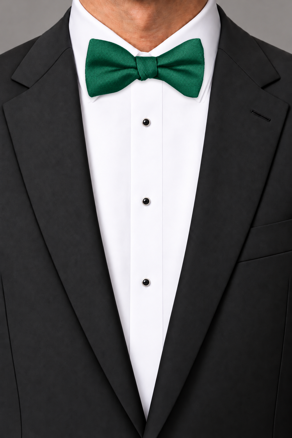 Ted Stanford Emerald Modern Solid Bow Tie