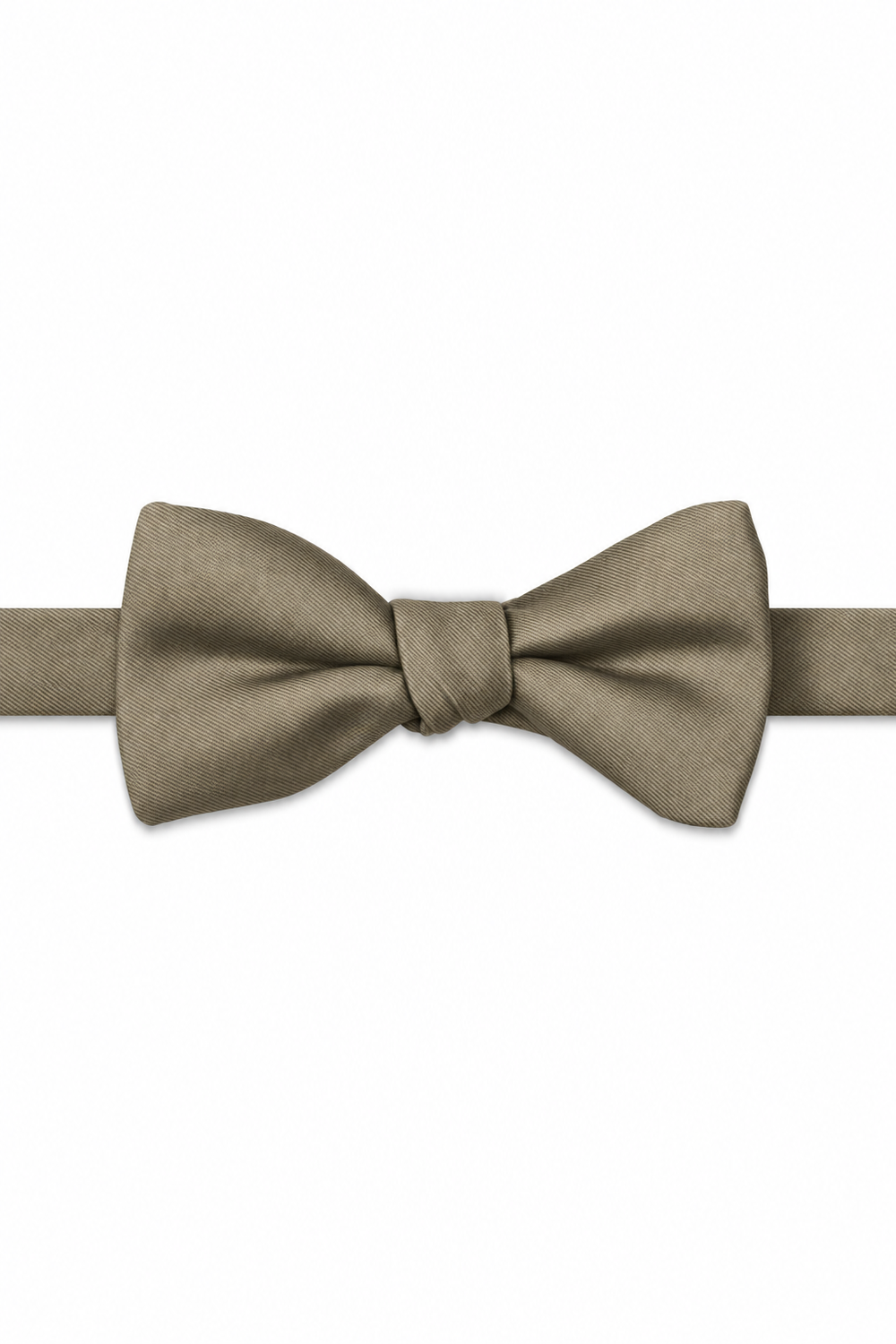 Fern Modern Solid Bow Tie - pre-tied bow tie, front view