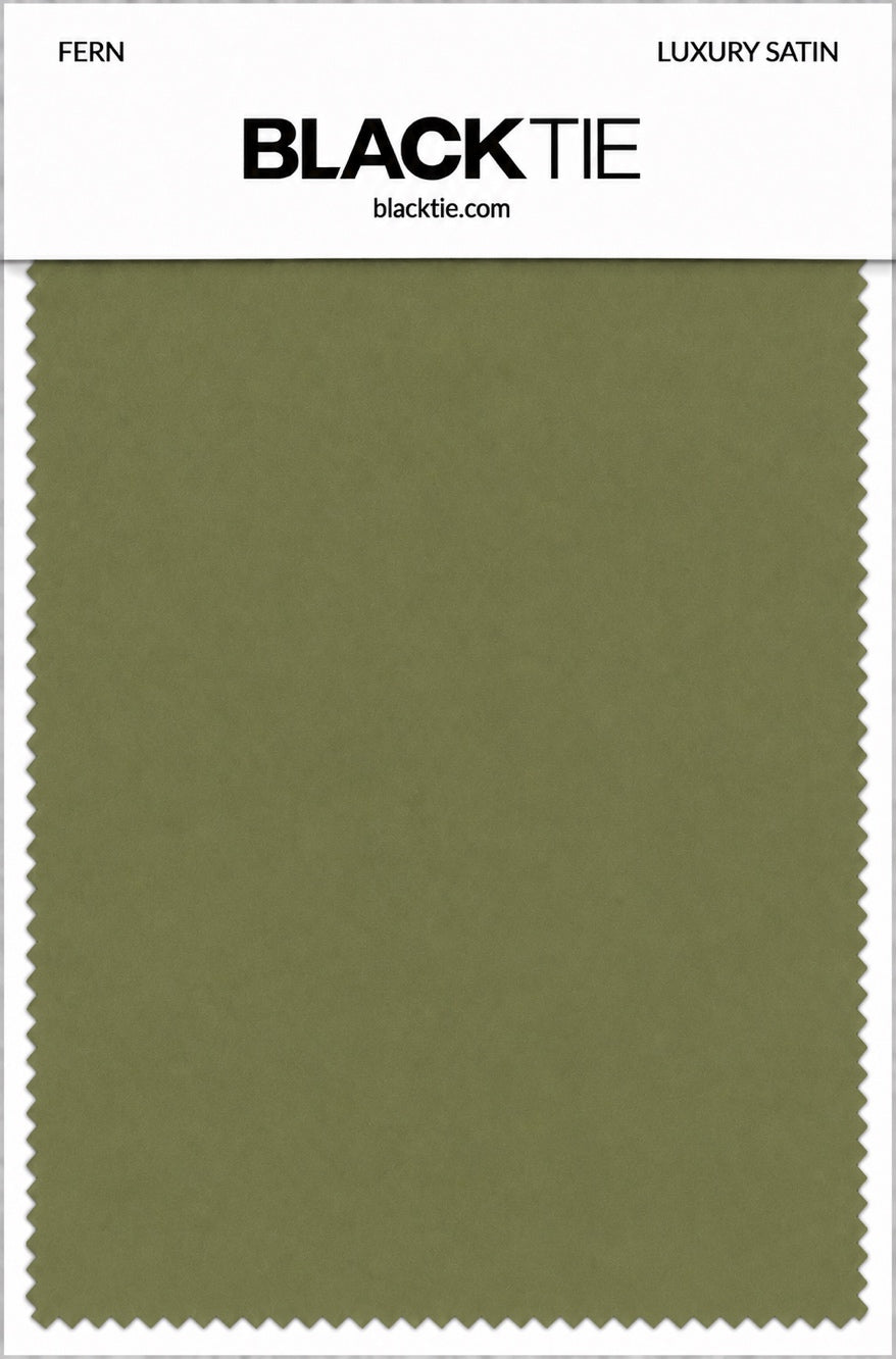 Fern Luxury Satin fabric swatch card