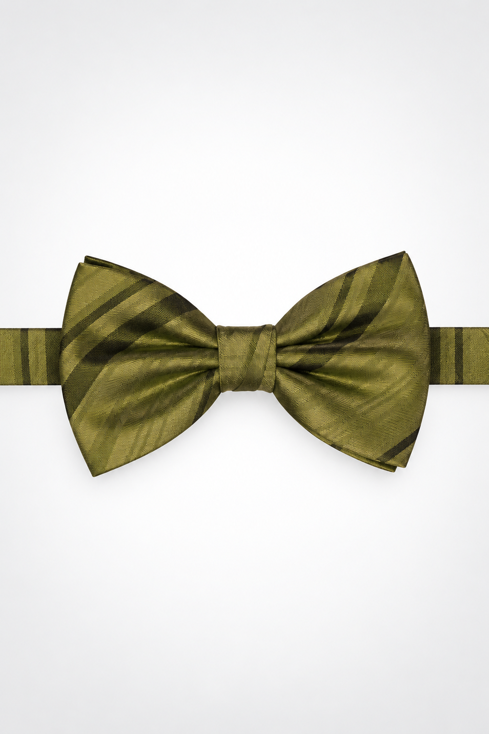 Cardi Pre-Tied Fern Striped Satin Bow Tie