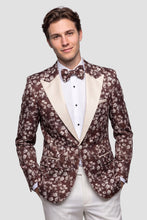 Ted Stanford "Floral Fusion" Chocolate Peak Tuxedo Jacket (Separates)