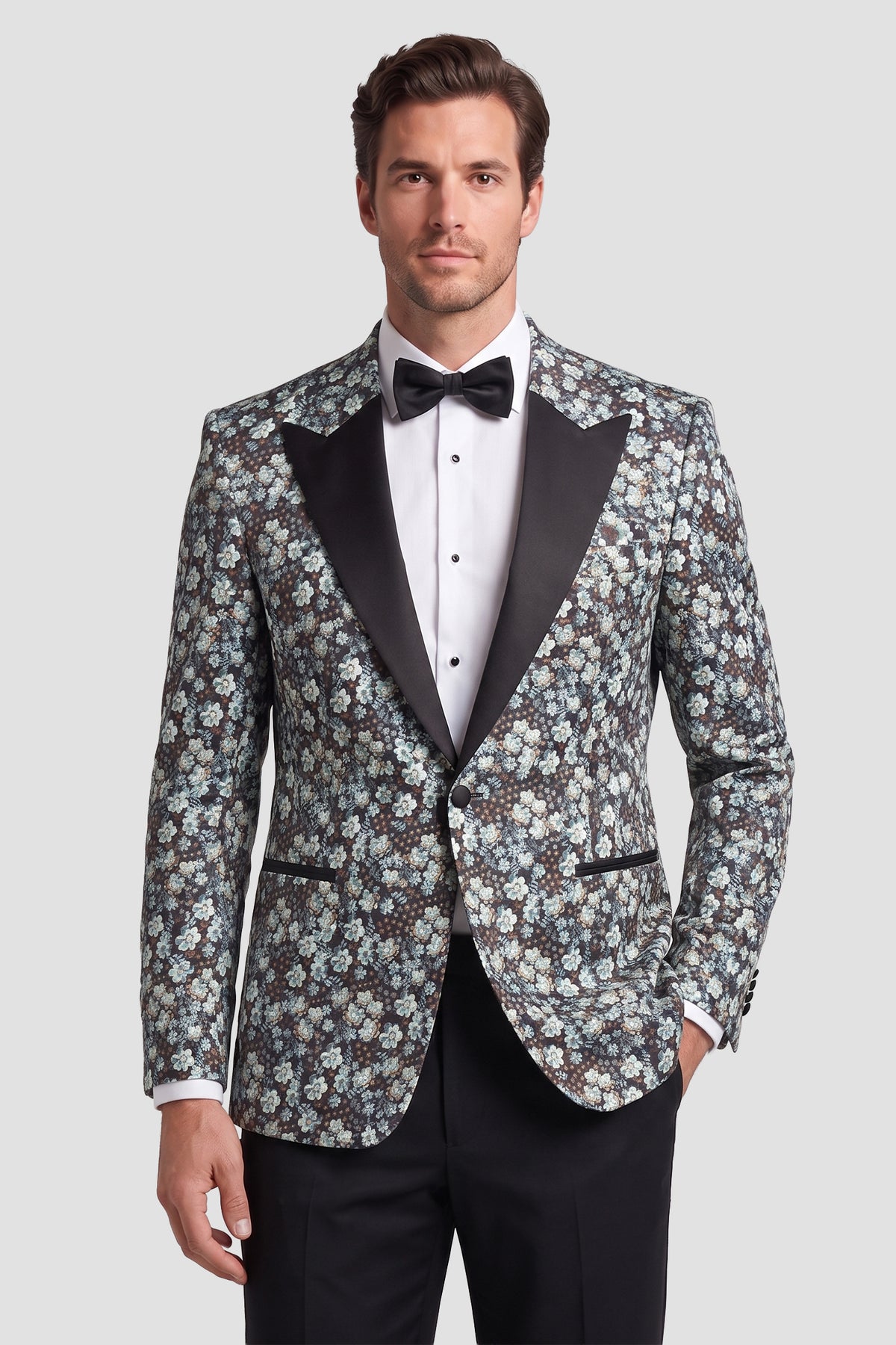 Ted Stanford "Floral Fusion" Sage Peak Tuxedo Jacket (Separates)