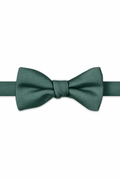 Forest Modern Solid Bow Tie - pre-tied bow tie, front view