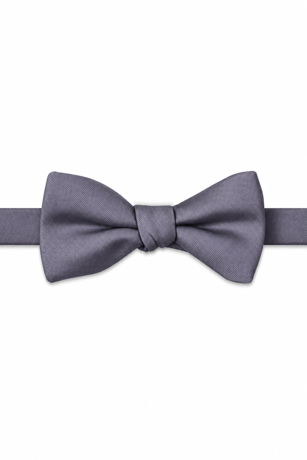 Freesia Modern Solid Bow Tie - pre-tied bow tie, front view
