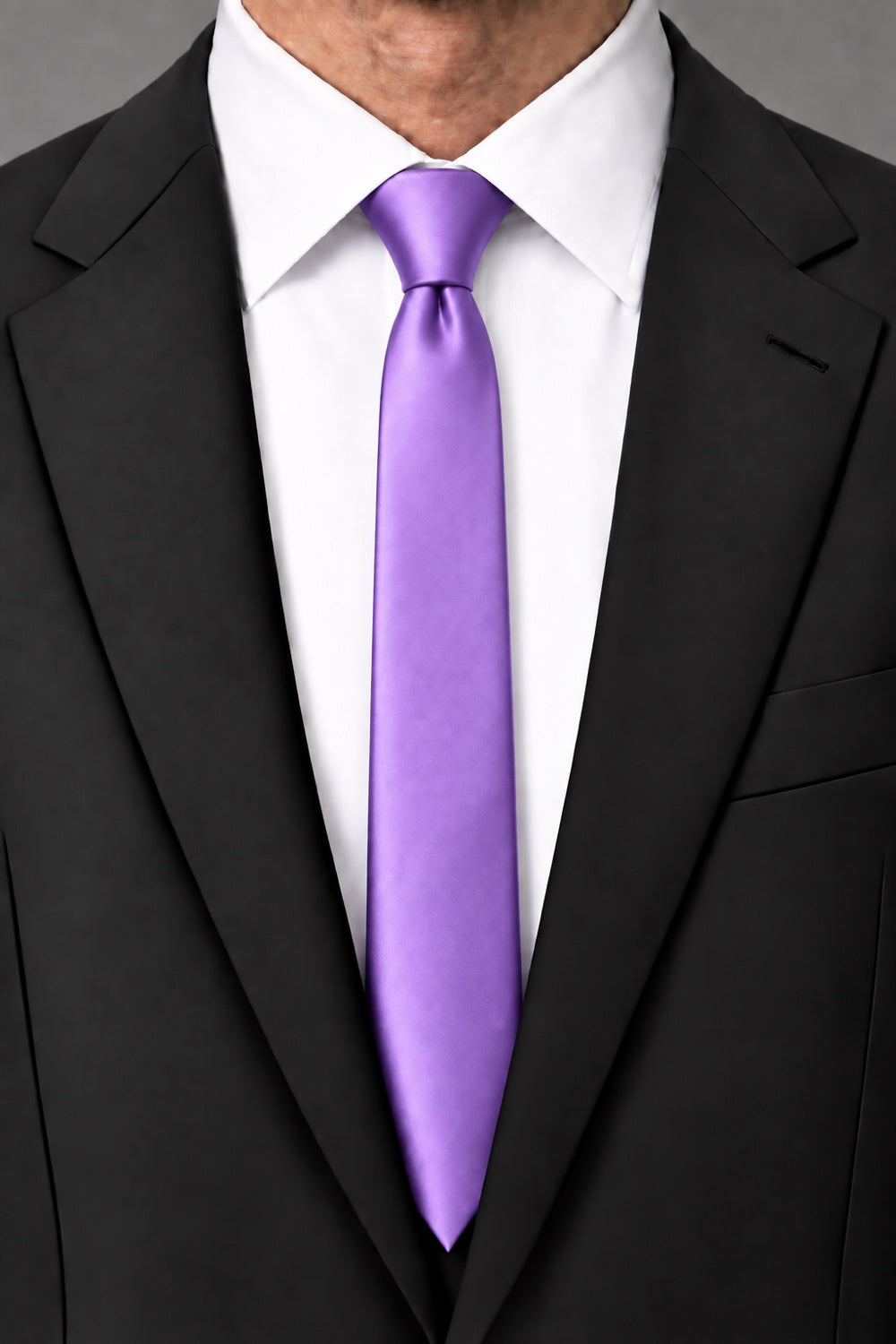 Cardi Freesia Luxury Satin Skinny Necktie