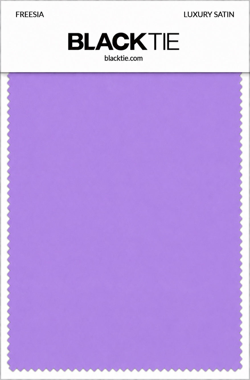 Freesia Luxury Satin fabric swatch card