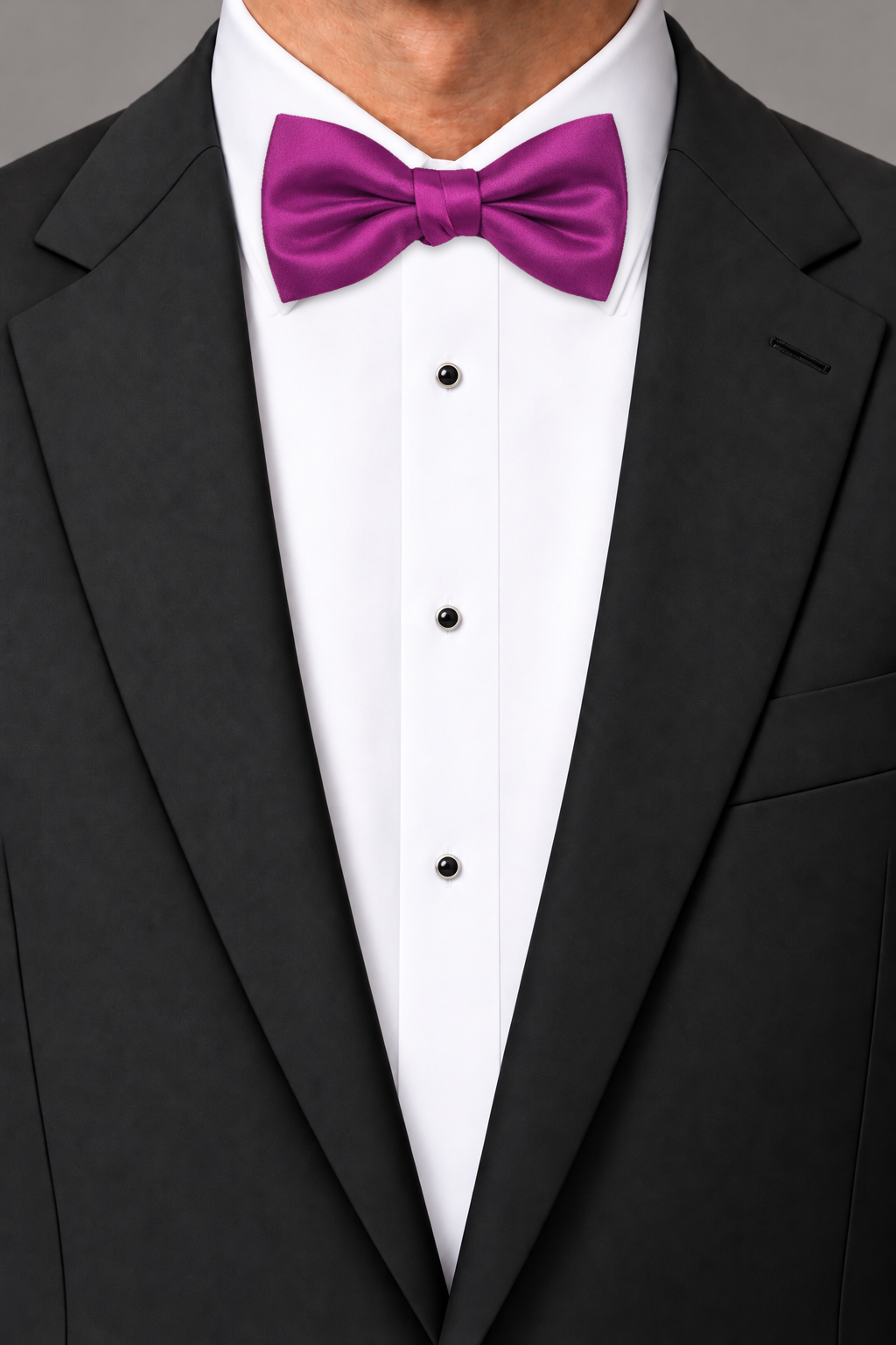 Cardi Fuchsia Luxury Satin Bow Tie