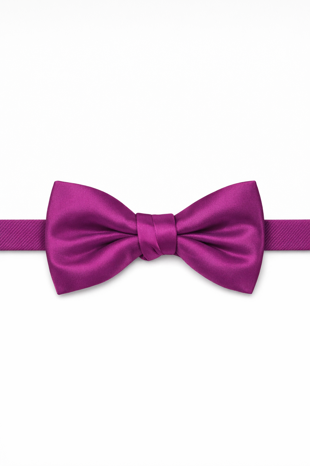 Cardi Pre-Tied Fuchsia Luxury Satin Bow Tie