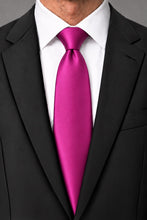 Cardi Fuchsia Luxury Satin Necktie