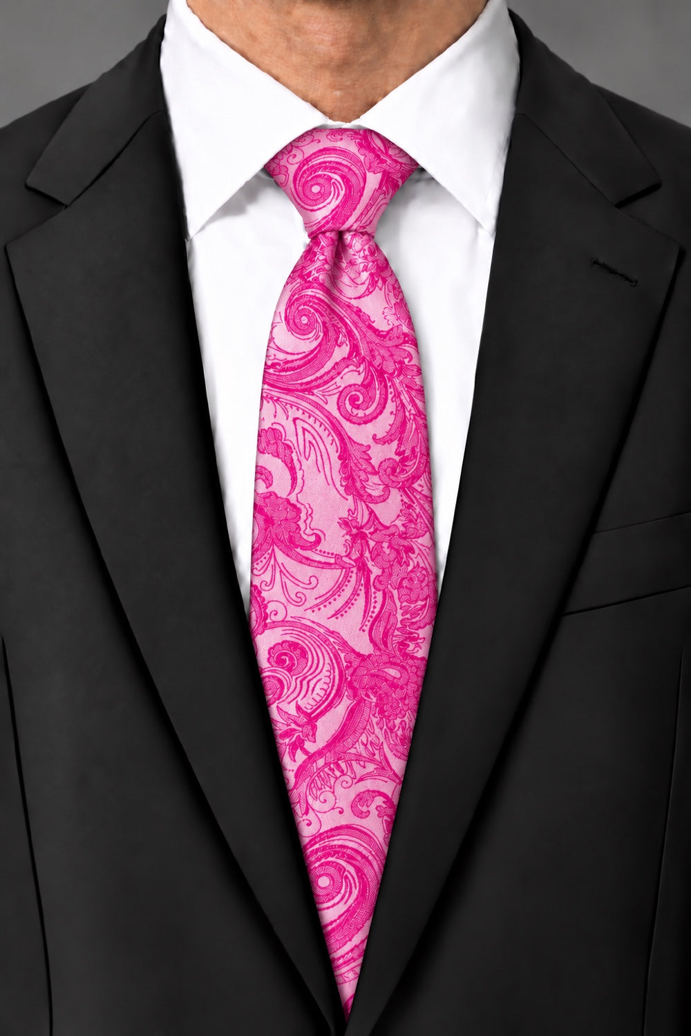 Cardi Fuchsia Tapestry Necktie