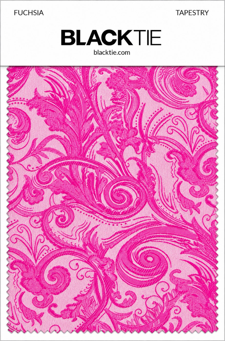 Cardi Fuchsia Tapestry Necktie
