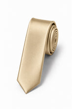 Cardi Golden Luxury Satin Skinny Necktie