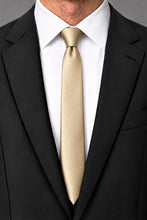 Cardi Golden Luxury Satin Skinny Necktie