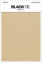 Golden Luxury Satin fabric swatch card