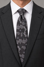 Ted Stanford Granite Blossom Floral Necktie