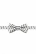 Cardi Pre-Tied Grey Newton Stripe Bow Tie