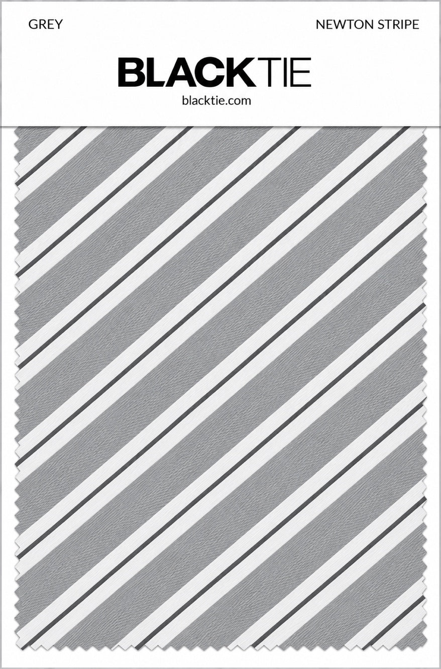 Cardi Grey Newton Stripe Necktie
